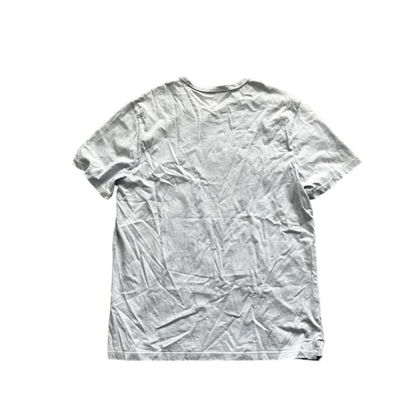 Vince Garment Dye T-Shirt Blue Solid Crew Neck Short Sleeve + - Picture 4 of 6